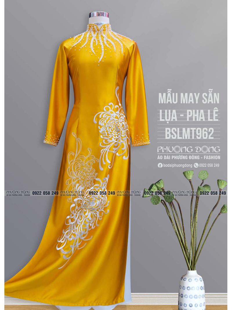 Áo Dài Bà Sui Lụa Thêu Kết Pha Lê BSLMT962